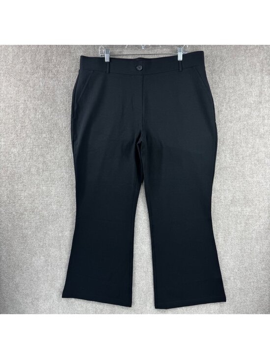 Betabrand Pants - Betabrand Two-Pocket Bootcut Dress Pant Yoga Pants 2XP Black Ponte Knit Workwear